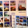 2014 World Landmarks 12 Month Calendar, 2014 World Landmarks Mini Calendar Included, Bonus: Pilot Acroball Retractable Hybrid Gel Ball Point Pens, Red 2-pack - Image 2