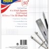 Helix Bond Pad, 4 x 4 Grid, 8.5 x 11 Inches, 50 Sheets (27111)