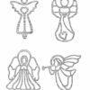 Scroll Saw Christmas Ornaments: More Than 200 Patterns (Fox Chapel Publishing) Full-Size Drawings of Religious & Traditional Designs: Santas, Snowmen, Fretwork, Ornate Words, Novelties, and Wildlife [Paperback] Zieg, Tom - Image 2